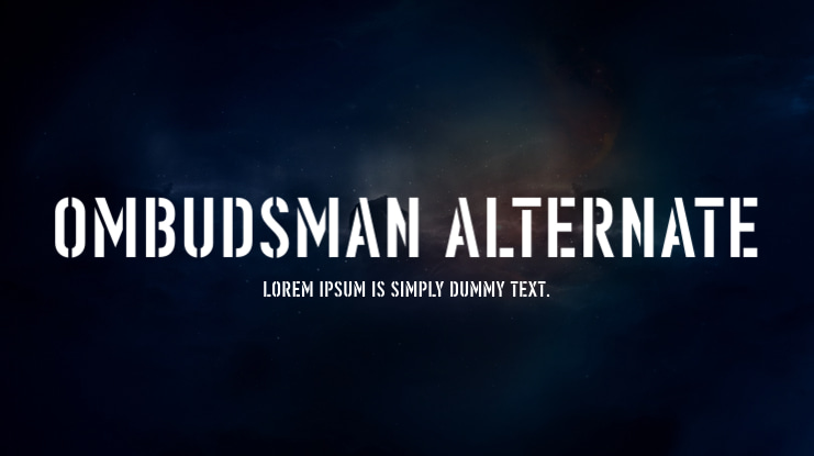 Ombudsman Alternate Font