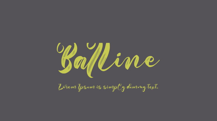 Balline Font Family