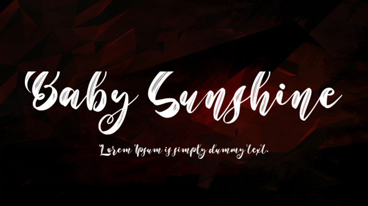 Baby Sunshine Font Family