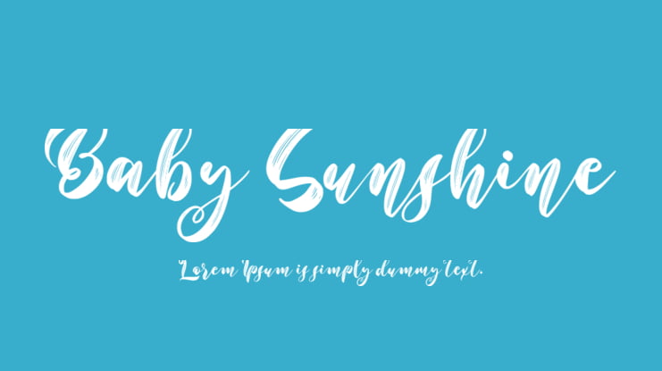 Baby Sunshine Font Family