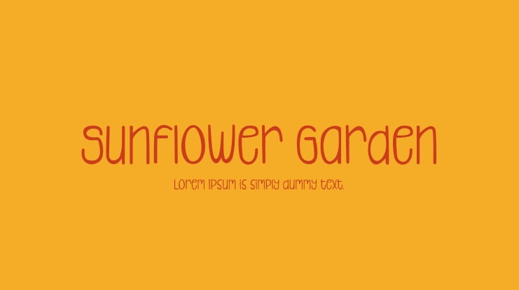 Sunflower Garden Font