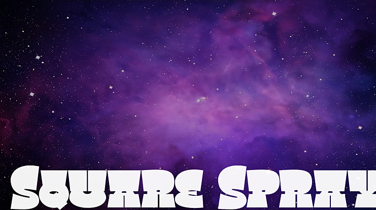 Square Spray Font