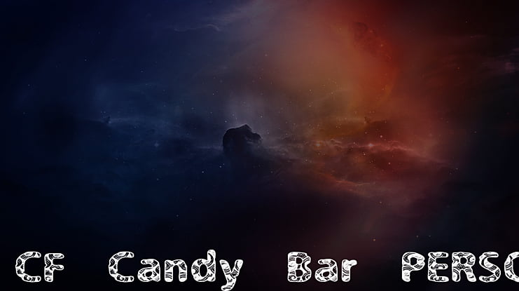 CF Candy Bar PERSO Font
