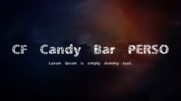CF Candy Bar PERSO Font