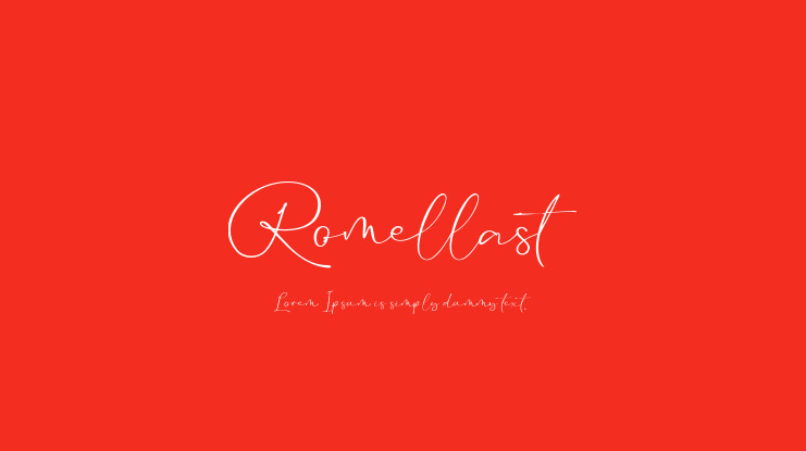 Romellast Font