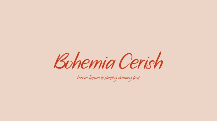 Bohemia Cerish Font