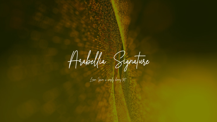 Arabellia Signature Font