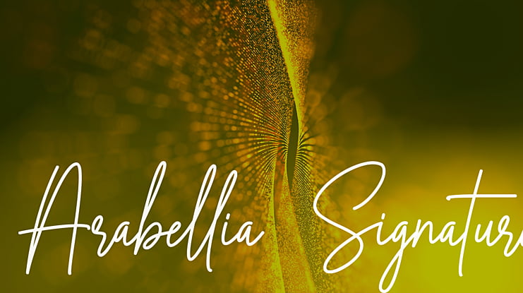 Arabellia Signature Font