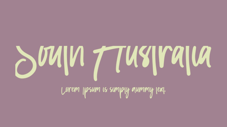 South Australia Font
