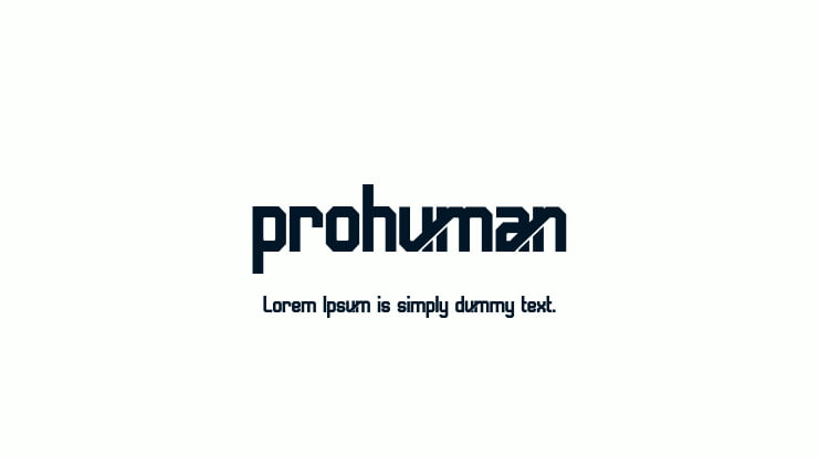 prohuman Font