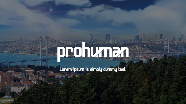 prohuman Font