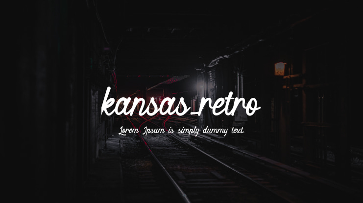 kansas_retro Font