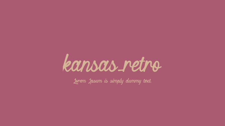 kansas_retro Font