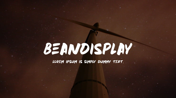 beandisplay Font