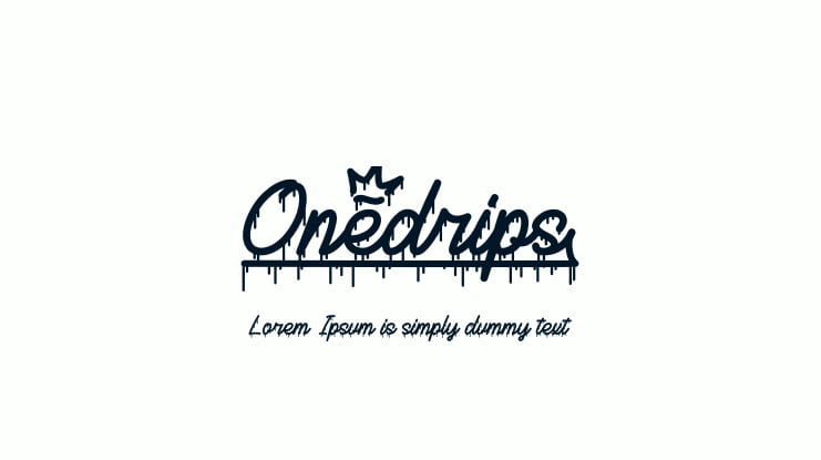 Onedrips Font