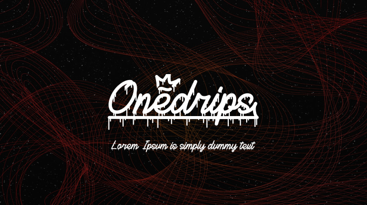 Onedrips Font