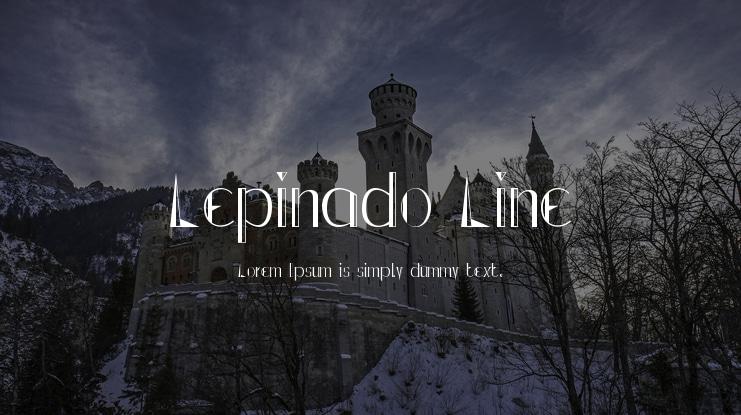 Lepinado Line Font