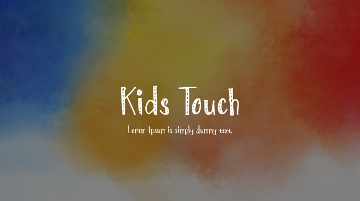 Kids Touch Font