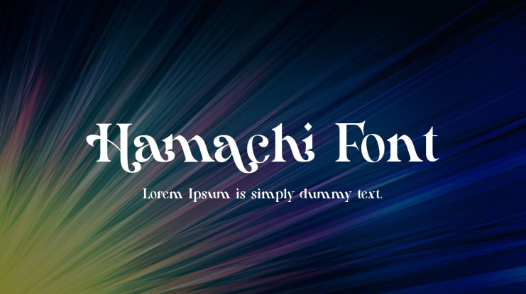 Hamachi Font