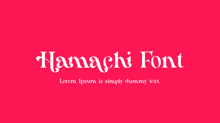 Hamachi Font