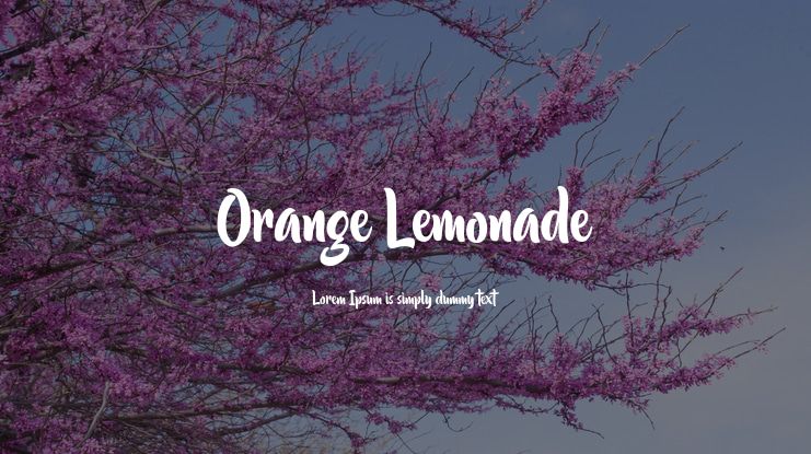 Orange Lemonade Font