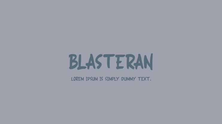 BLASTERAN Font