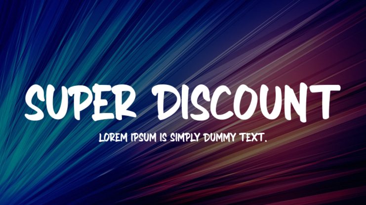 SUPER DISCOUNT Font