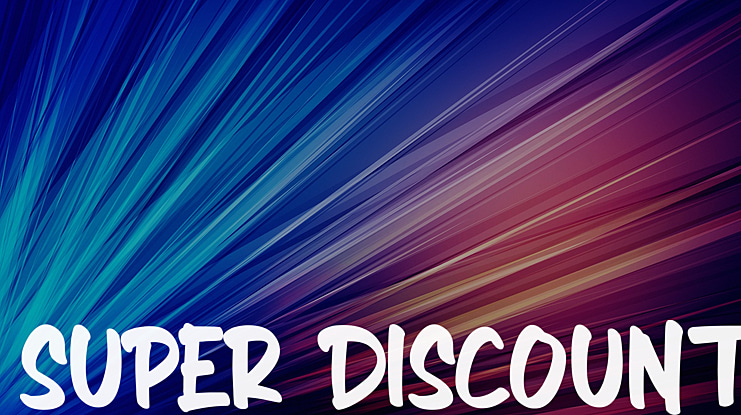 SUPER DISCOUNT Font