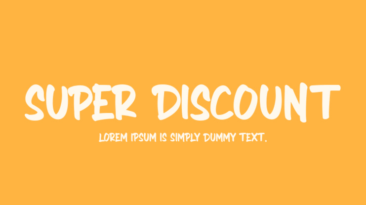 SUPER DISCOUNT Font