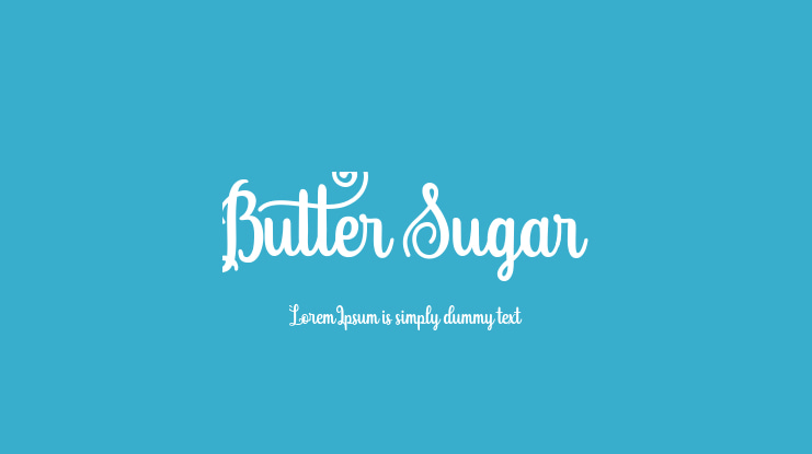 Butter Sugar Font