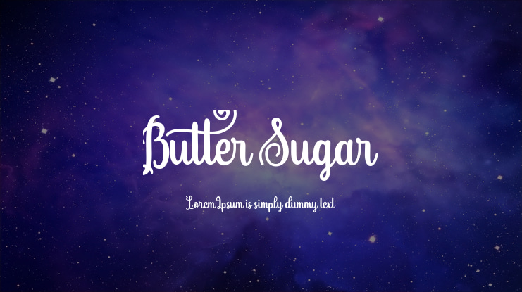 Butter Sugar Font