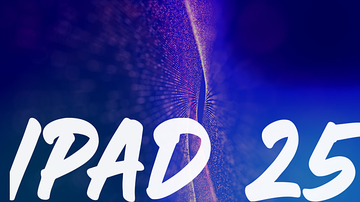 Ipad 25 Font Family
