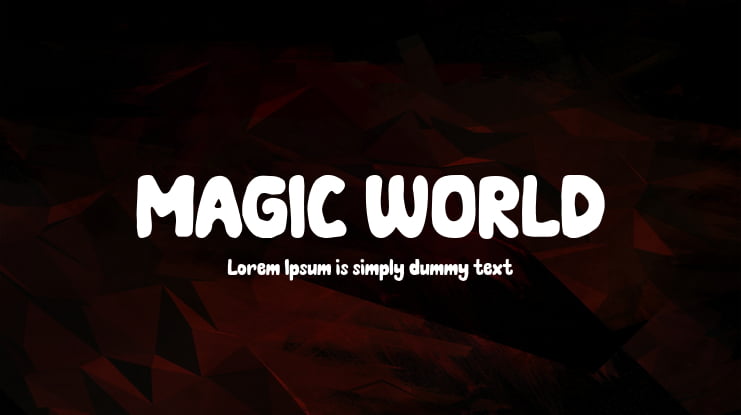 MAGIC WORLD Font Family