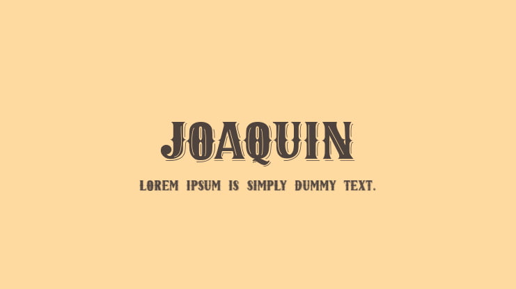 JOAQUIN Font