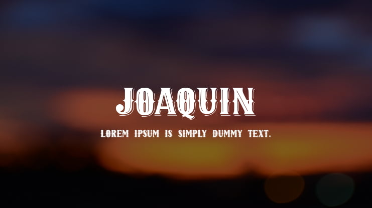 JOAQUIN Font