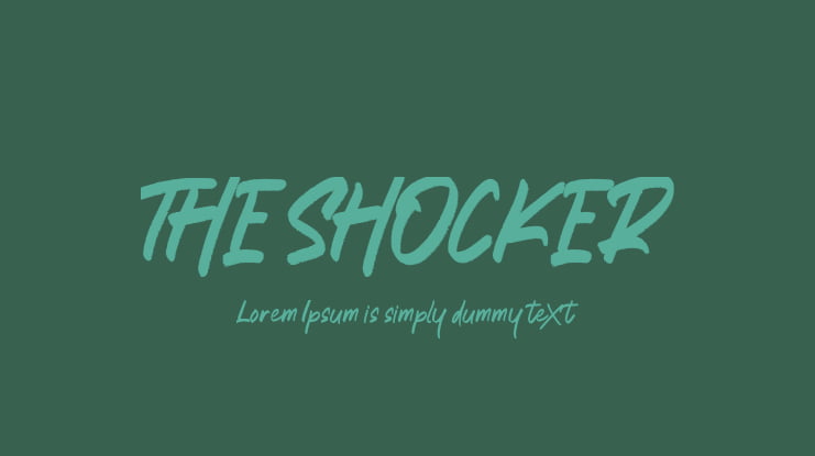 THE SHOCKER Font