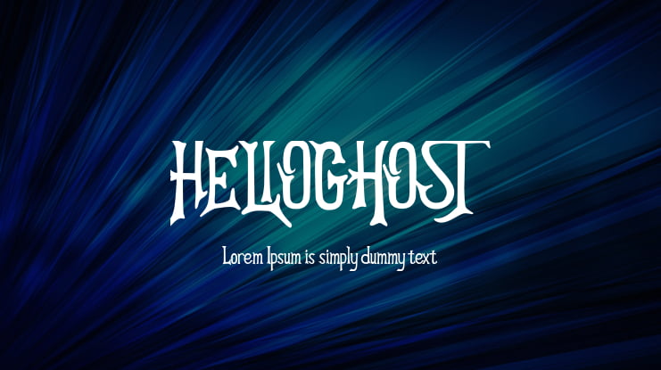 HELLOGHOST Font