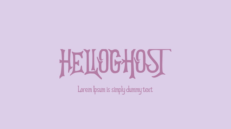 HELLOGHOST Font
