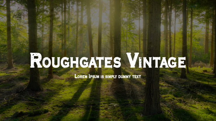 Roughgates Vintage Font