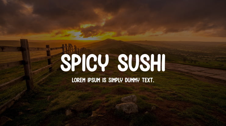 Spicy Sushi Font