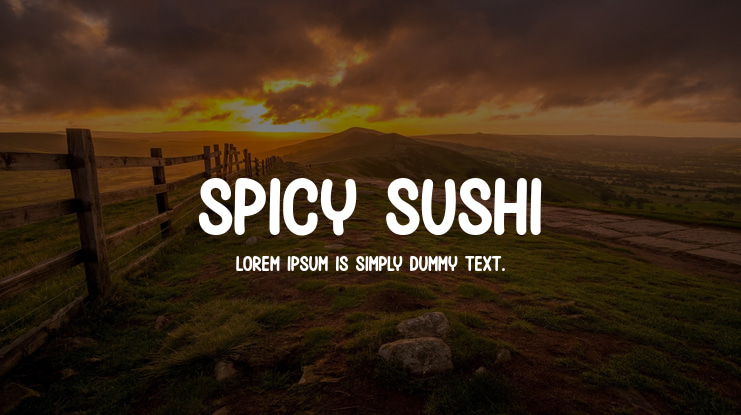 Spicy Sushi Font
