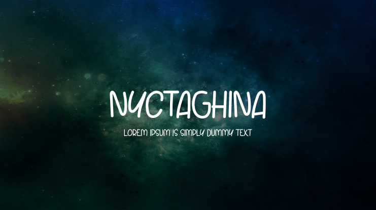 Nyctaghina Font