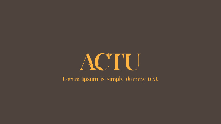 Actu Font