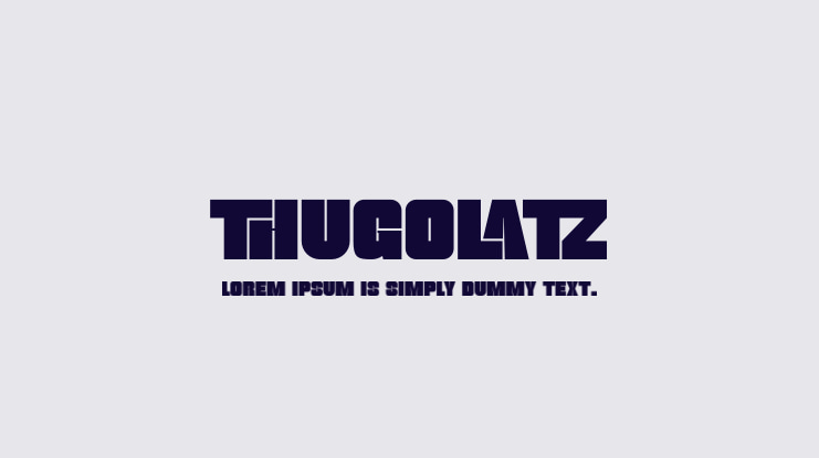 thugolatz Font