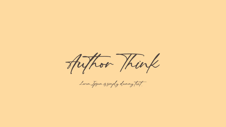 Author Think Font