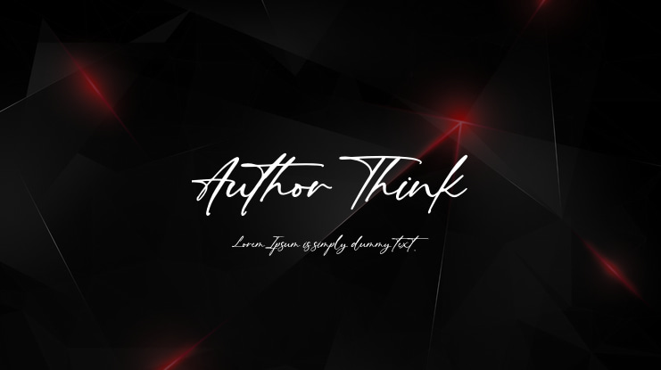 Author Think Font