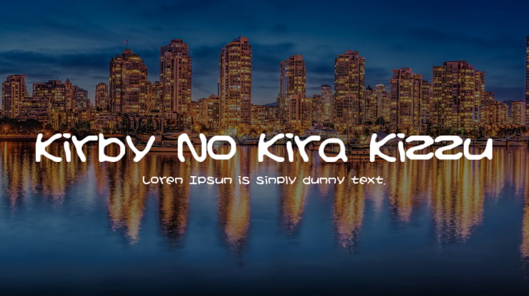 Kirby No Kira Kizzu Font