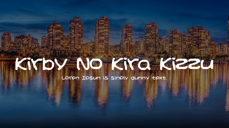 Kirby No Kira Kizzu Font