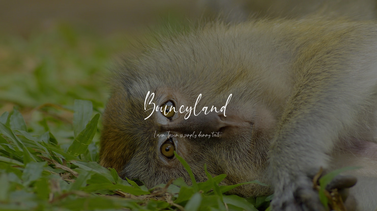 Bouncyland Font