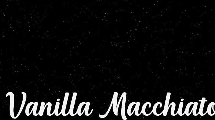 Vanilla Macchiato Font
